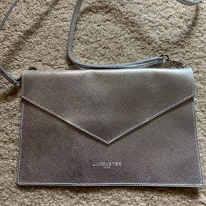 Lancaster Paris Silver Clutch